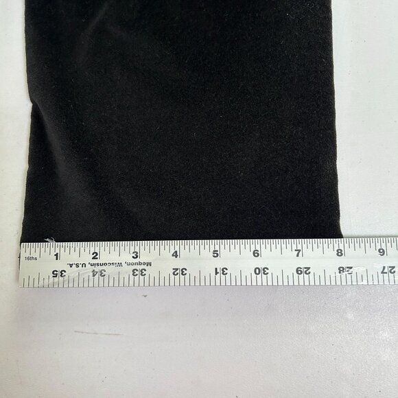 Talbots Pants Petite 6 6P Black Velvet Straight Leg Stretch Vintage Pockets - Picture 10 of 10